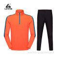 Custom Logo Tracksuit Men Half Zip Sweatsuit Set